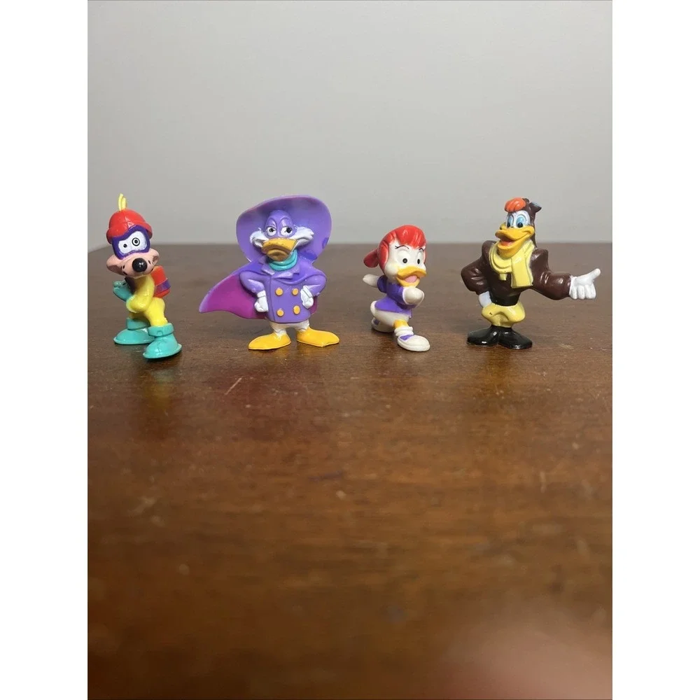 Vintage 1992‎ Kelloggs Cereal Toys Disney Darkwing Duck Characters, Complete Set
